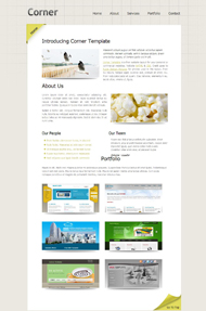 灰色企业设计网页模板