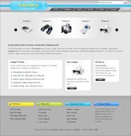 配件趋势CSS网页模板