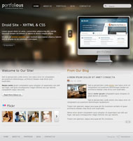 商业投资组合HTML5网站模板