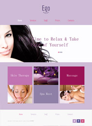 按摩会所HTML5粉红色模板