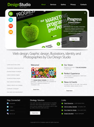 漂亮的广告公司html5模板