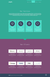 多色块大气html5模板