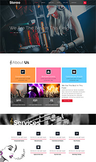 舞台音乐演唱会网站模板