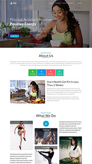 丰胸健身运动网站模板