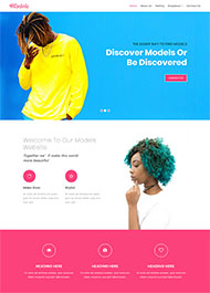 时尚模特街拍网站模板