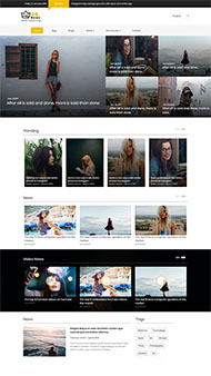 欧美图片分享网站模板