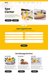 豪华水疗按摩网站模板
