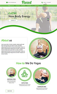 个性响应式瑜伽馆网站模板