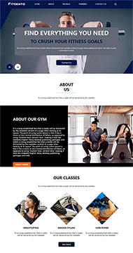 健身会员收费标准网站模板