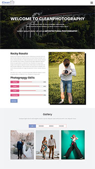 人像摄影拍摄网站模板