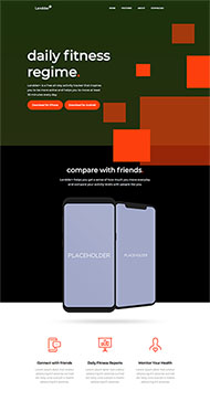 日常健身APP应用展示模板