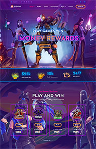 电子竞技游戏官网HTML5模板