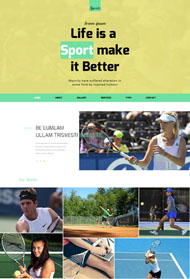 乒乓球俱乐部网站模版