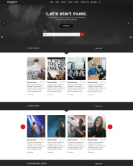 HTML5音频音乐资讯网站模板