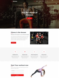 运动健身减肥健身馆网站模板