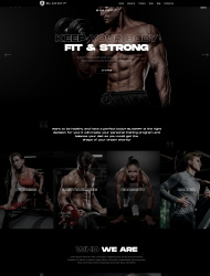 健身美体运动馆健身馆网站模板