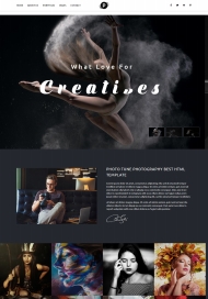 HTML5摄影俱乐部作品展示网站模板