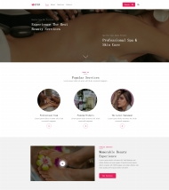 SPA美容服务宣传网站模板