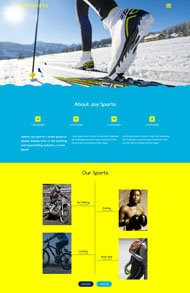 高山滑雪运动网站模板