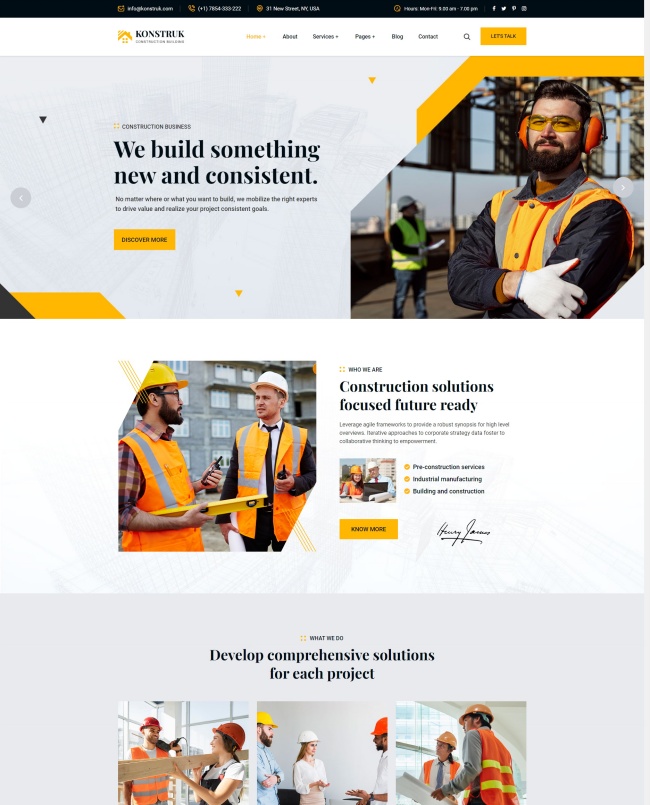 城市开发运营建筑公司网站模板