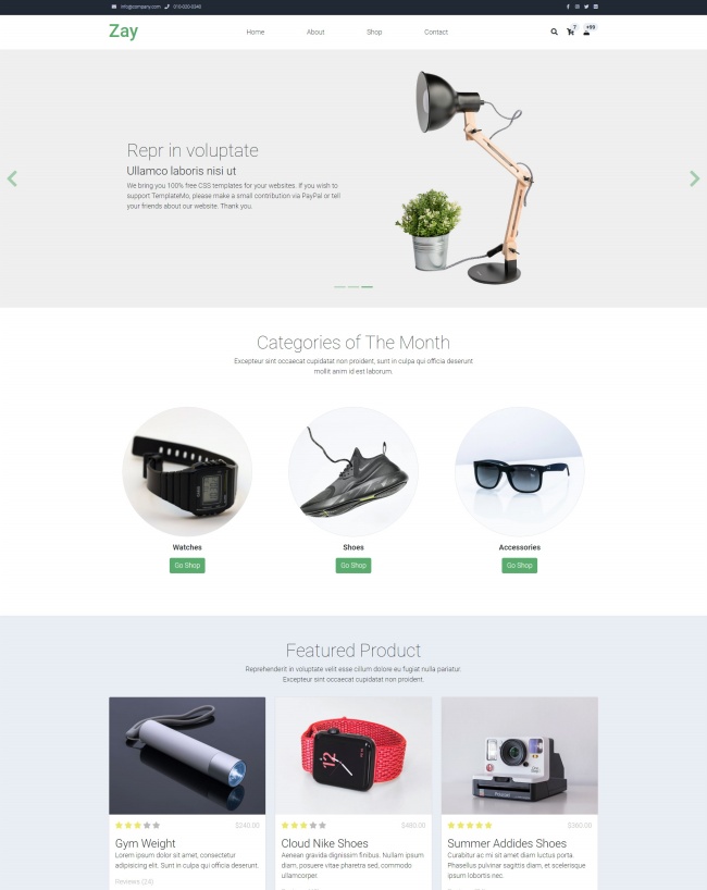 鞋服配饰电子产品商城模板