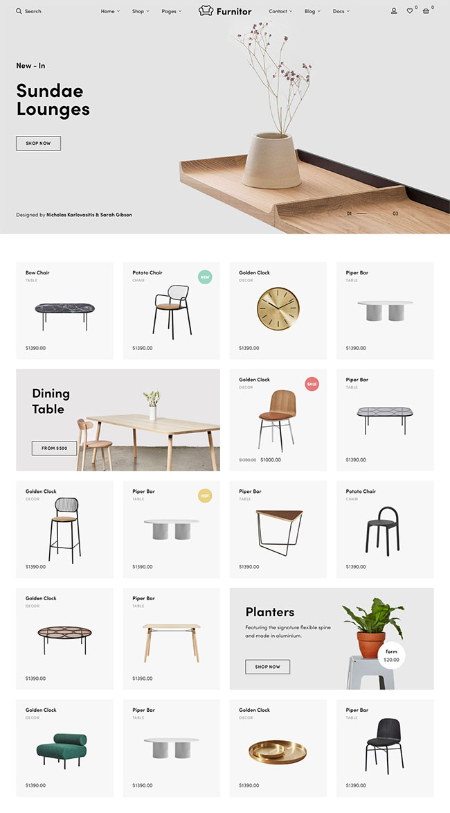 家具商店响应式网站HTML5模板