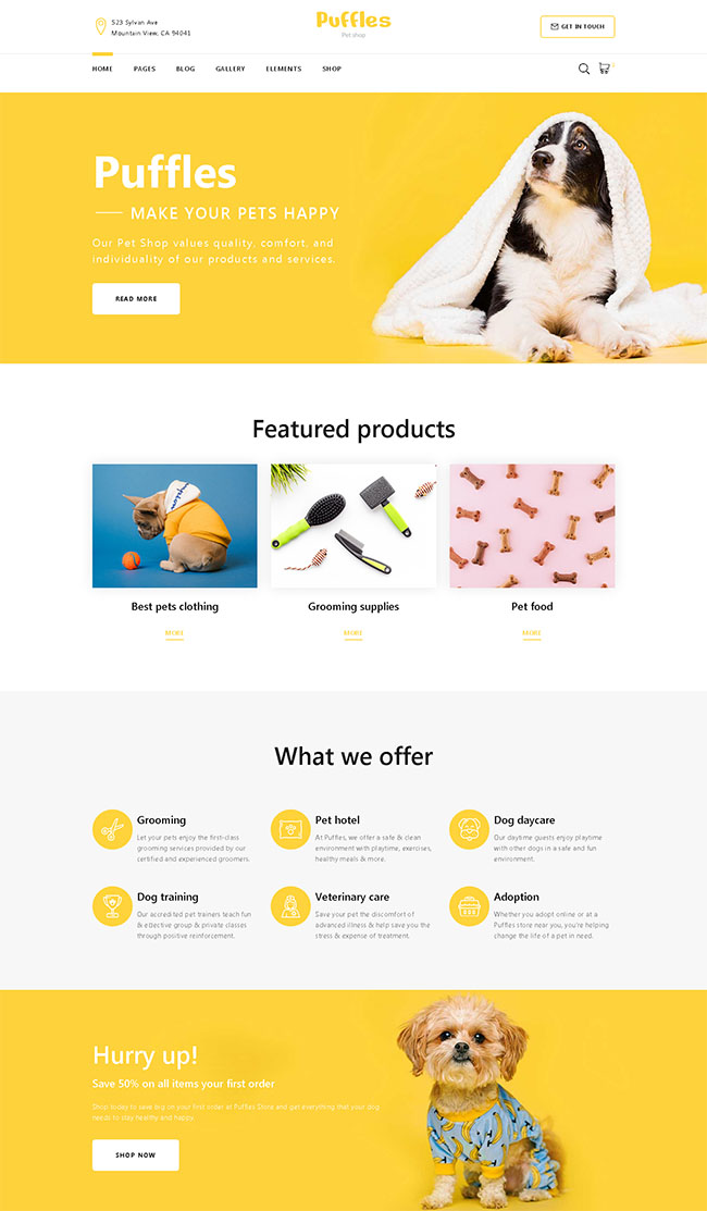 网上宠物用品销售网站模板