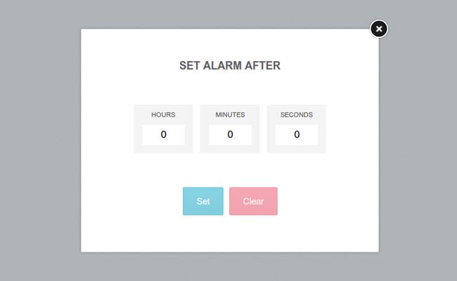 jQuery带闹铃数字时钟 jQuery带闹铃数字时钟网页特