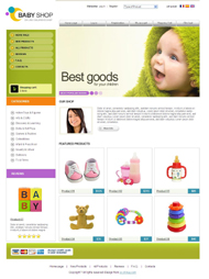 婴儿用品商城网站模板