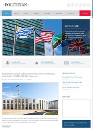政治响应HTML5模板