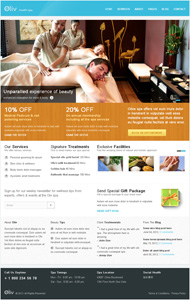 欧美水疗spa网站模板