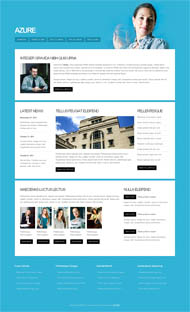 蓝色商务Html5网站模板