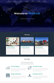 物流货运公司网站模板