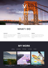 美国布鲁克林大桥企业网站模板