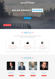 太阳能发电企业网站模板