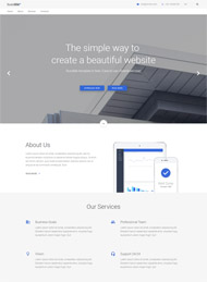 简约蓝软件公司网站模板