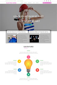 电工培训机构网站HTML模板