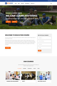  超大气博士毕业生网站模板 