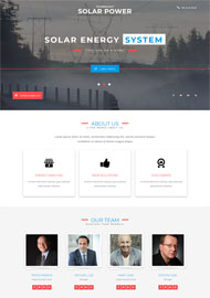 新能源发电厂企业网站模板