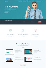 IT教育培训机构单页模板