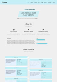 派对事务活动专题网站模板