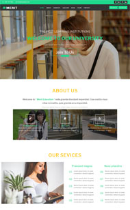 绿色大学机构网站模板