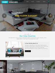 大气简洁家居类网站模板