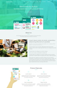 大气绿色企业网站模板