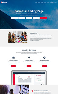 优质的服务公司单页模板