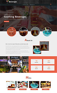 鸡尾酒公司网站模板