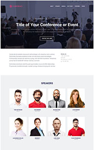 商务会议活动网站模板