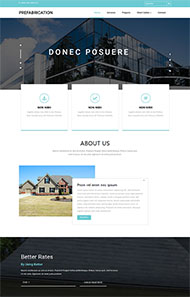 宽屏房地产企业网站模板