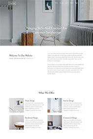 简白创意家居网站模板