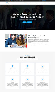 商业代理公司单页网站模板